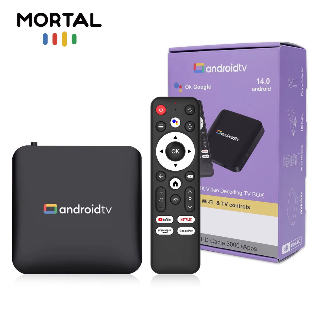 Android 14.0 TV BOX 4K 8GB RAM 128GB ROM